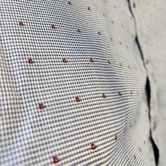 Robert Graham Luxury Blue Dress Shirt L Tailored Fit - Picture 10 of 12